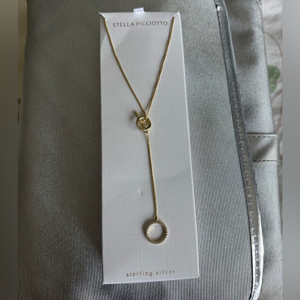 Stella Picciotto Sterling Silver Gold Pendant Necklace